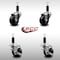 Service Caster 3'' SS Phenolic Wheel Swivel 1-1/8'' Expand Stem Caster Set 2 Brakes, 4PK SCC-SSEX20S314-PHS-2-TLB-2-118 - alternate 2